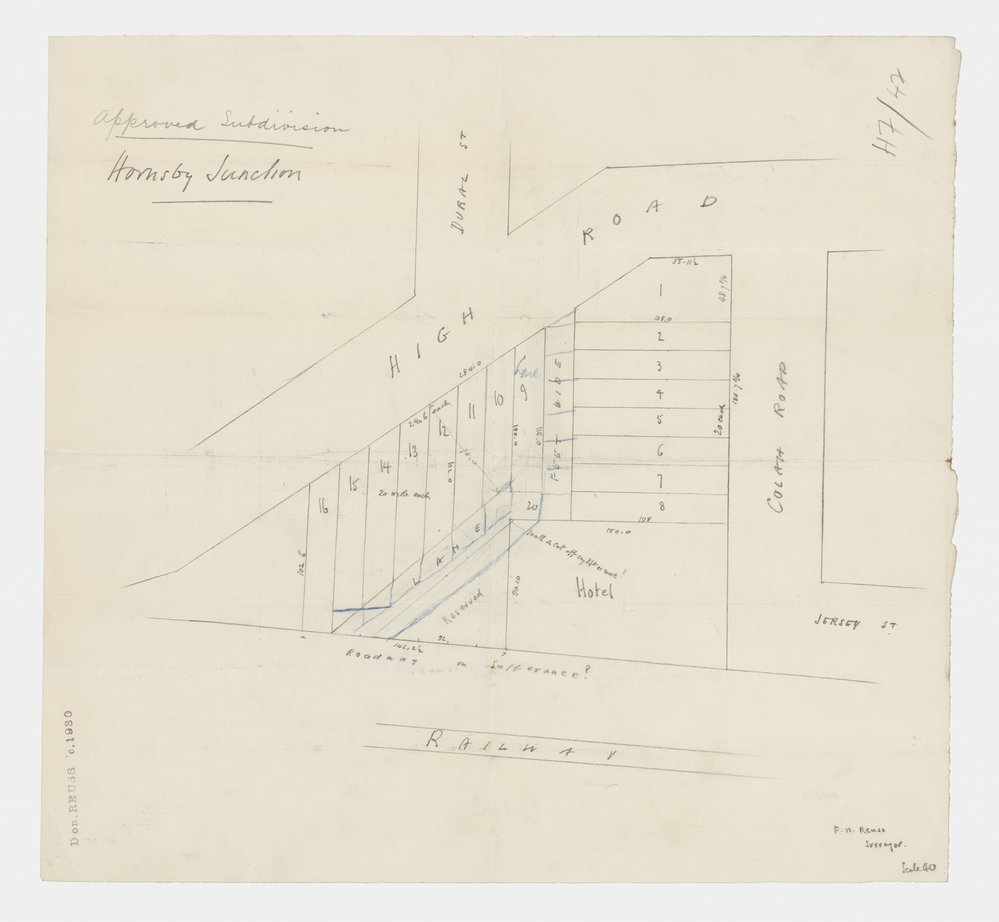 Approved subdivision Hornsby Junction