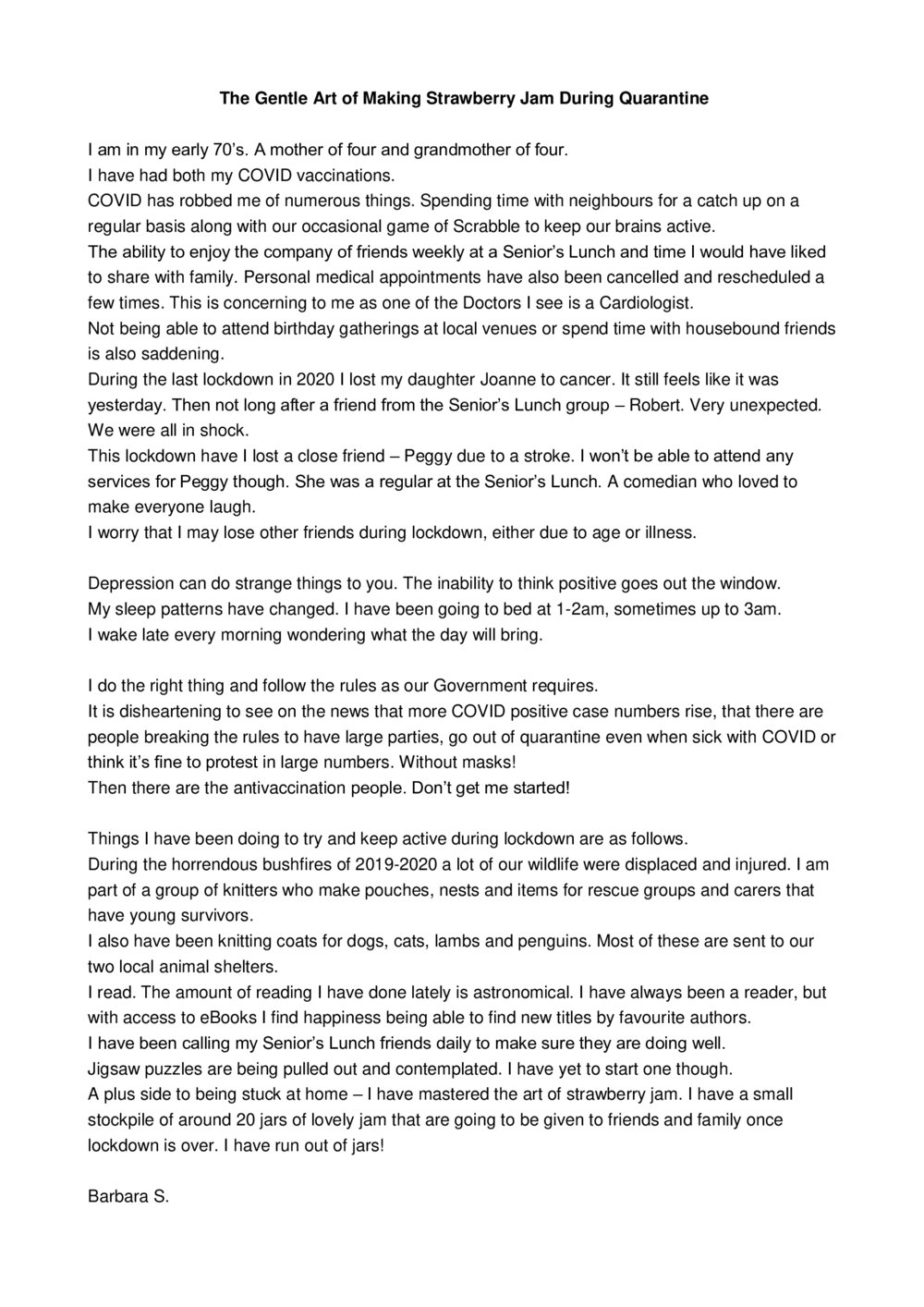 The Gentle Art of making Strawberry jam during Quarantine