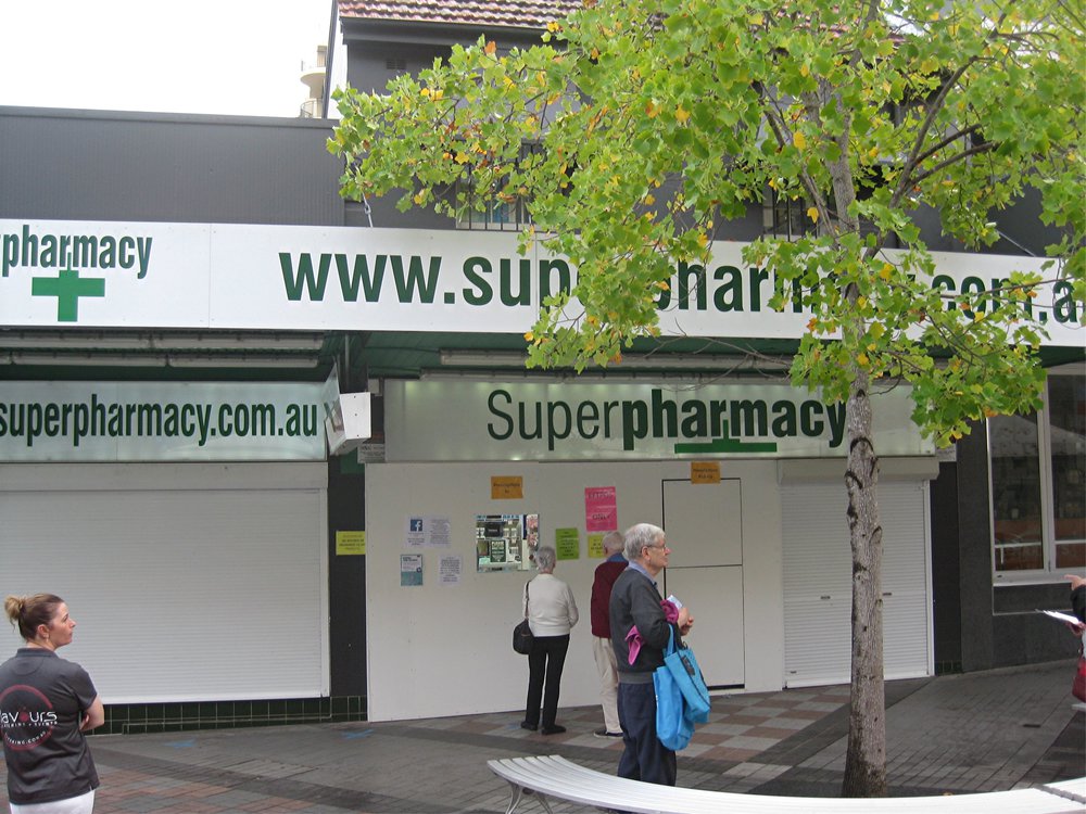 Signage at Hornsby during Covid-19 pandemic