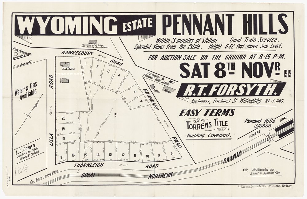 Wyoming Estate - Pennant Hills