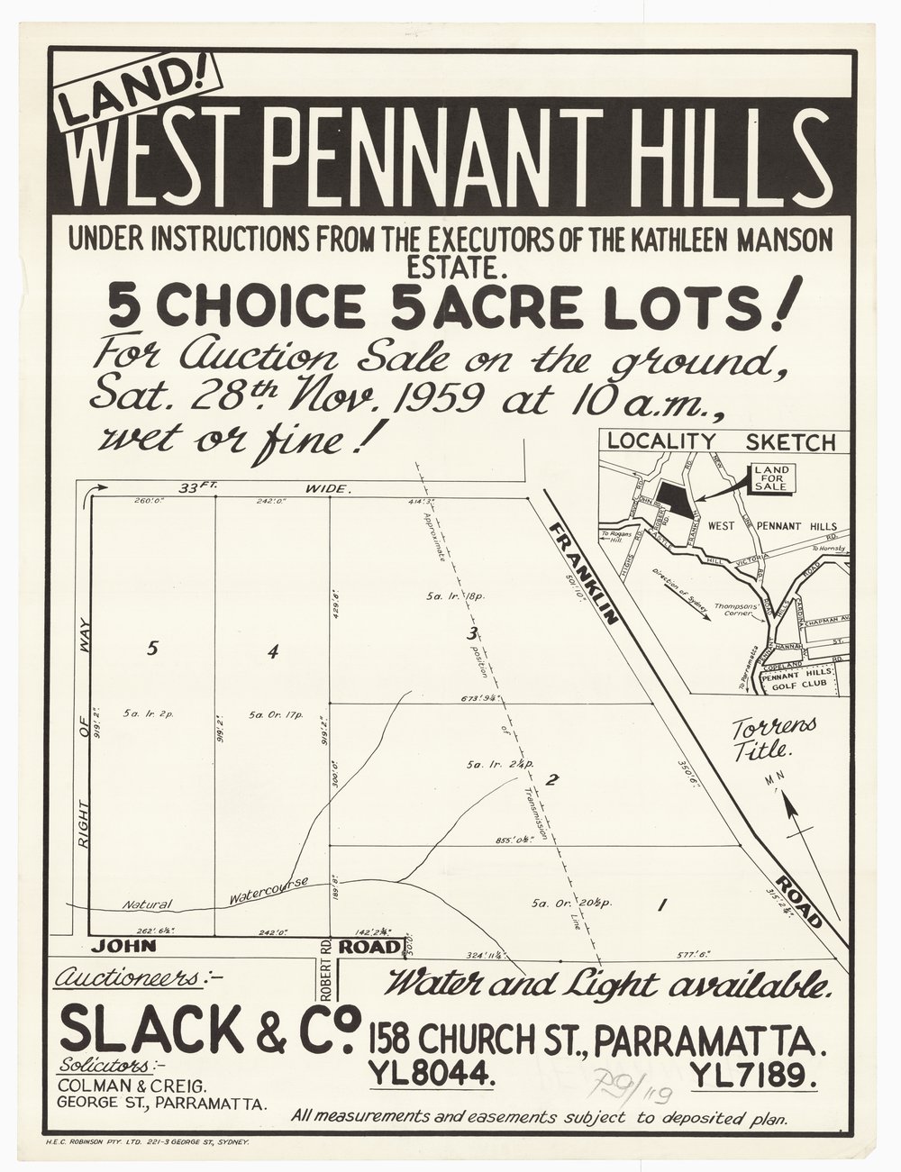 Kathleen Manson Estate - West Pennant Hills