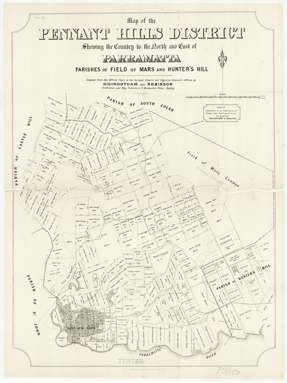 District map of Pennant Hills