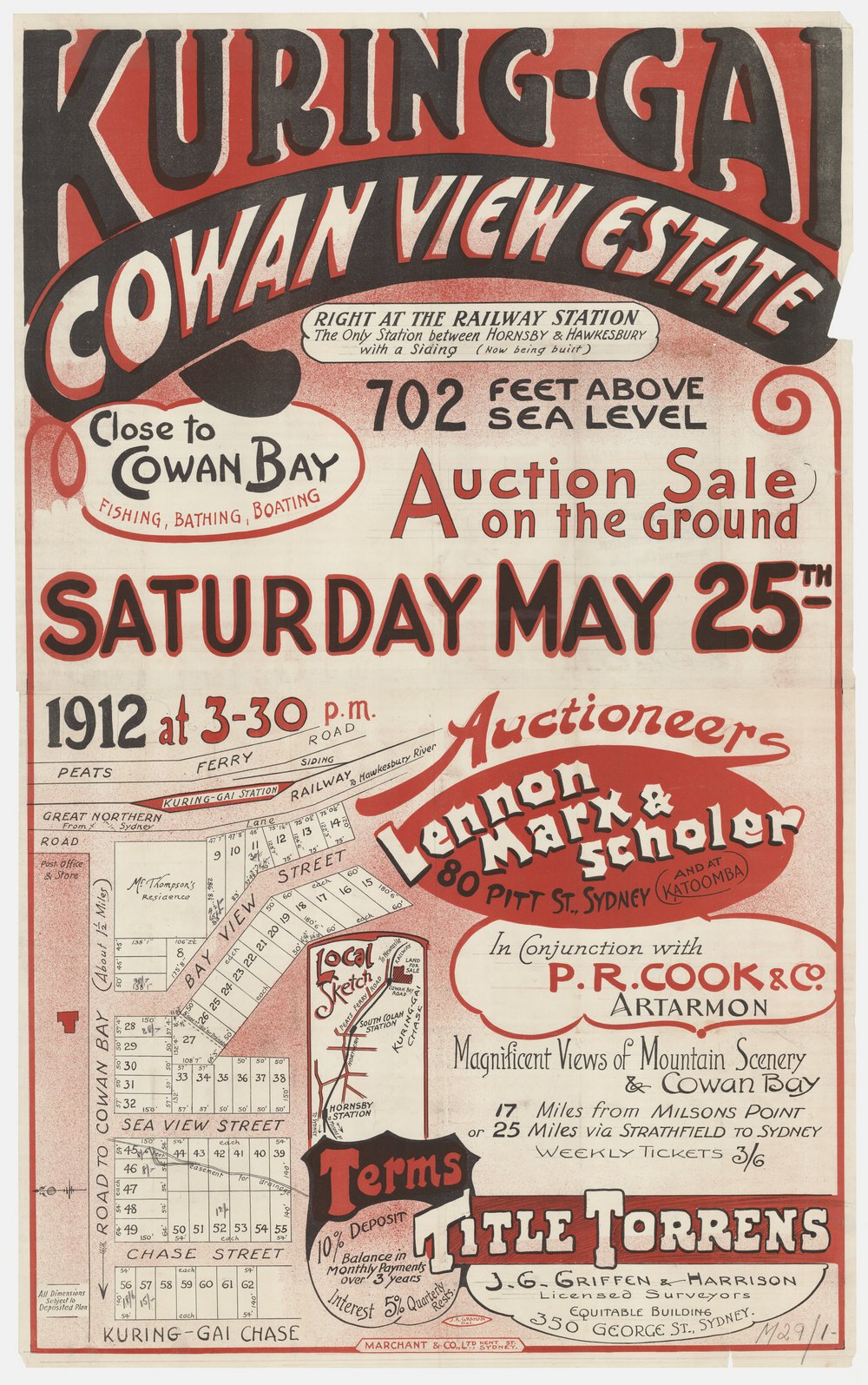 Cowan View Estate 1912 - Mt Kuring Gai