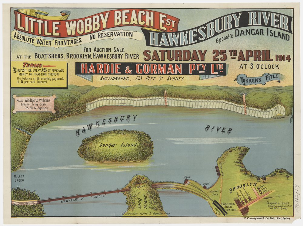 Little Wobby Beach Estate 1914 - Hawkesbury River