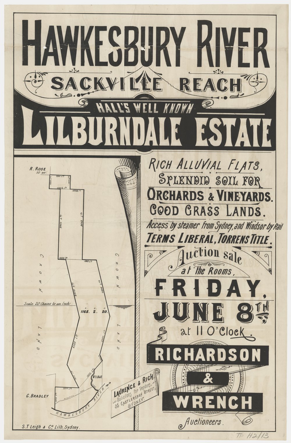 Lilburndale Estate 1888 - Sackville Reach