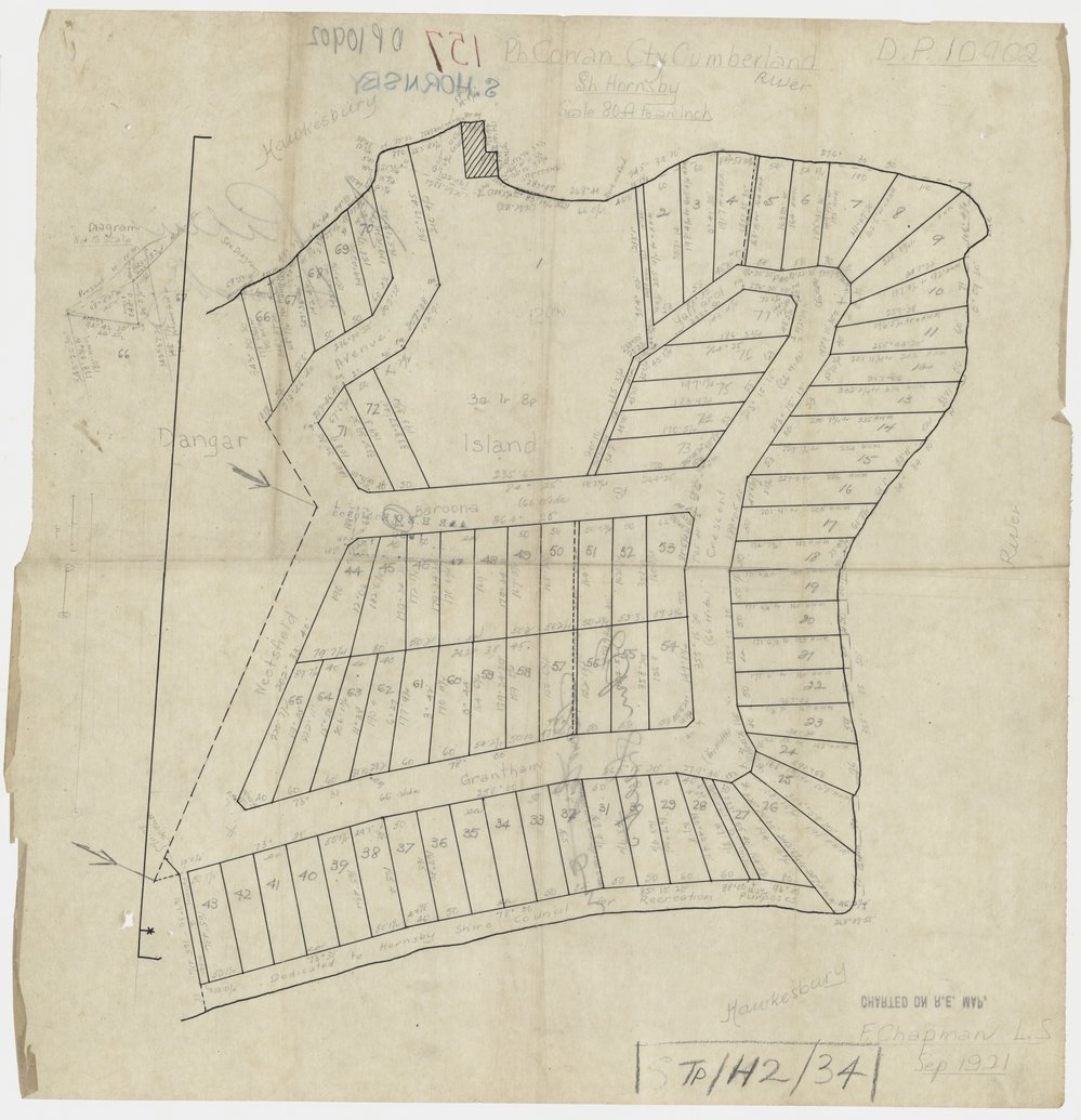 Plan of Dangar Island 1921