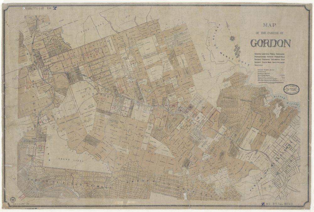 Map of the Parish of Gordon 1893