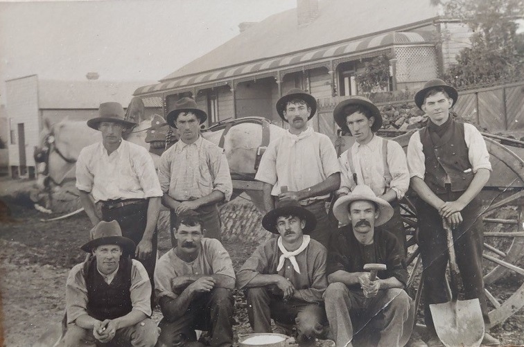 Workers in Jersey Street Hornsby