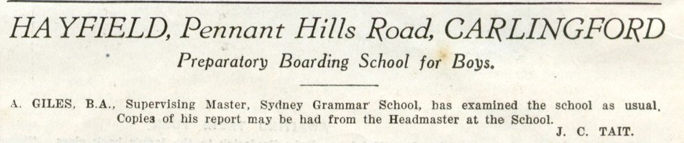 Hayfield Preparatory School for Boys, Carlingford