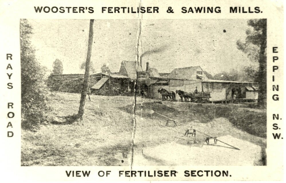Wooster's Fertiliser and Sawing Mills, Epping, c. 1900