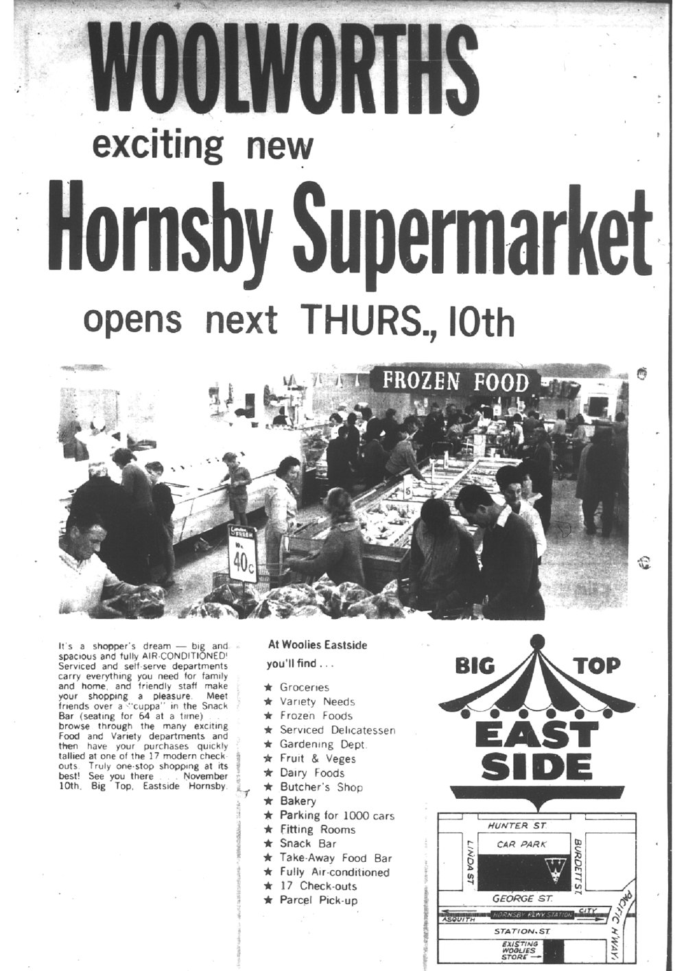 Woolworths Hornsby Supermarket Eastside