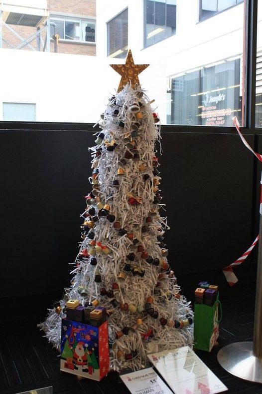 Recycled material Christmas Tree