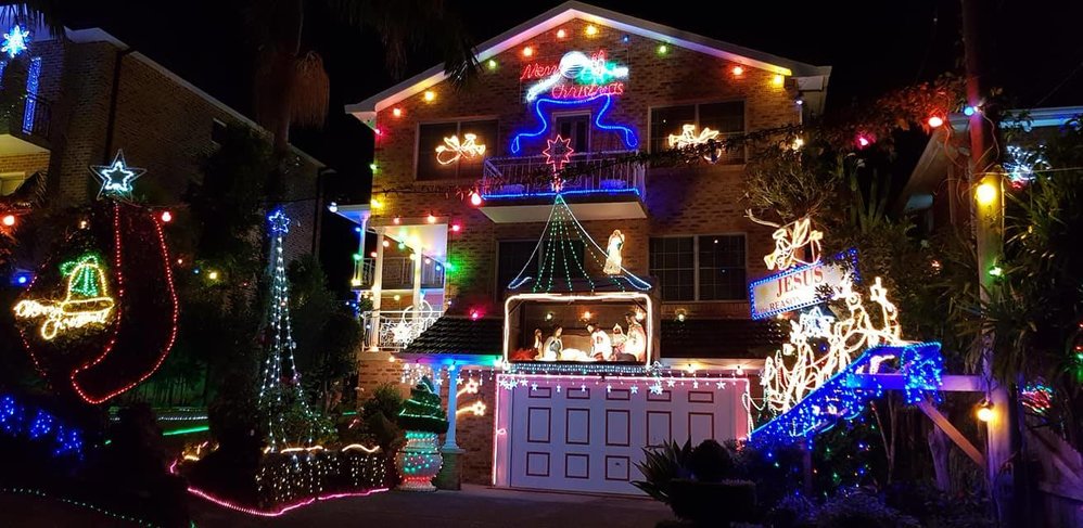 Christmas Lights display in Hornsby Shire streets