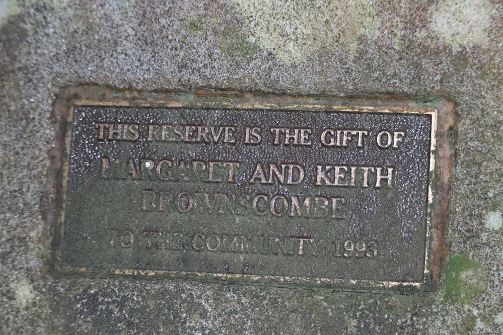 Tim Brownscombe Reserve Memorial Plaque