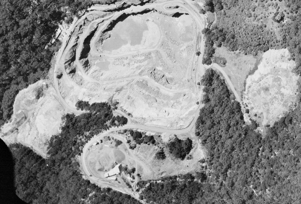 Aerial photograph of Hornsby Quarry