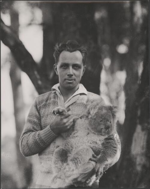 Noel Burnet with Koala