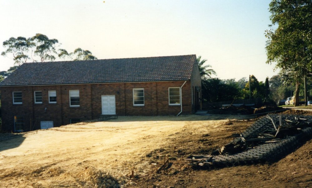 Construction of St Mark's Anglican Church complex, Pennant Hills