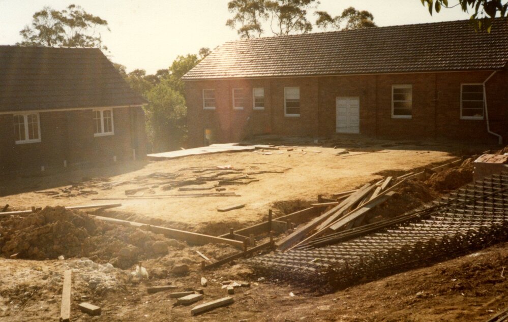 Construction of St Mark's Anglican Church complex, Pennant Hills