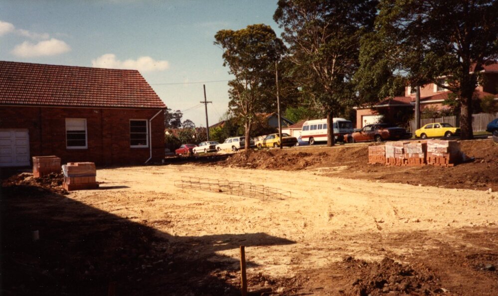 Construction of St Mark's Anglican Church complex, Pennant Hills