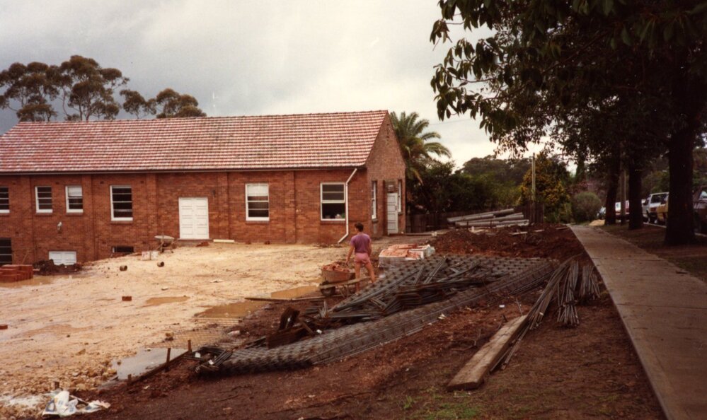 Construction of St Mark's Anglican Church complex, Pennant Hills