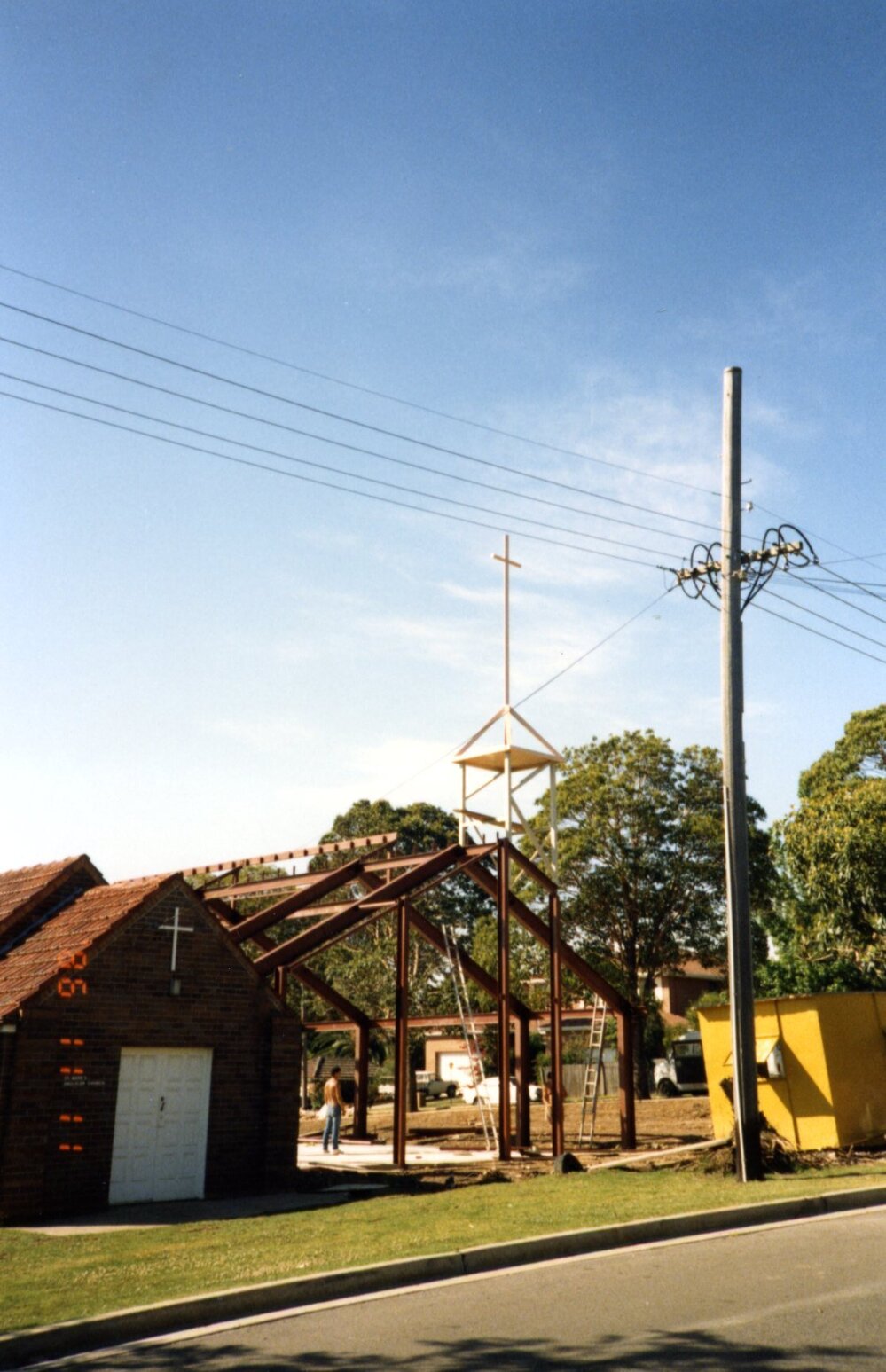 Construction of St Mark's Anglican Church complex, Pennant Hills