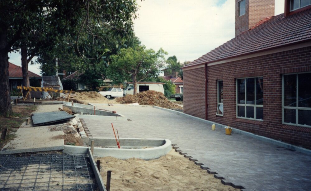 Construction of St Mark's Anglican Church complex, Pennant Hills