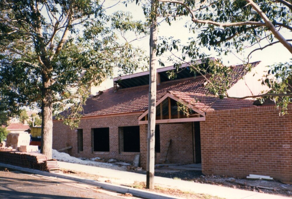 Construction of St Mark's Anglican Church complex, Pennant Hills