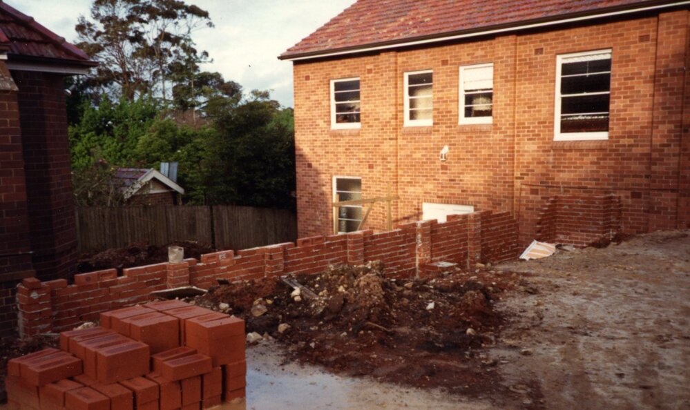 Construction of St Mark's Anglican Church complex, Pennant Hills