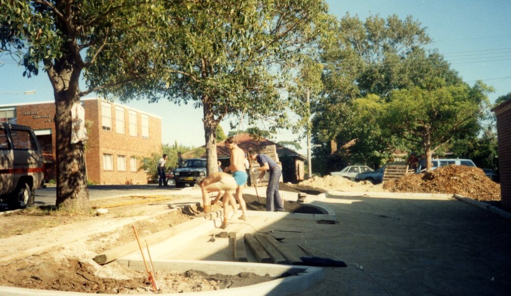 Construction of St Mark's Anglican Church complex, Pennant Hills