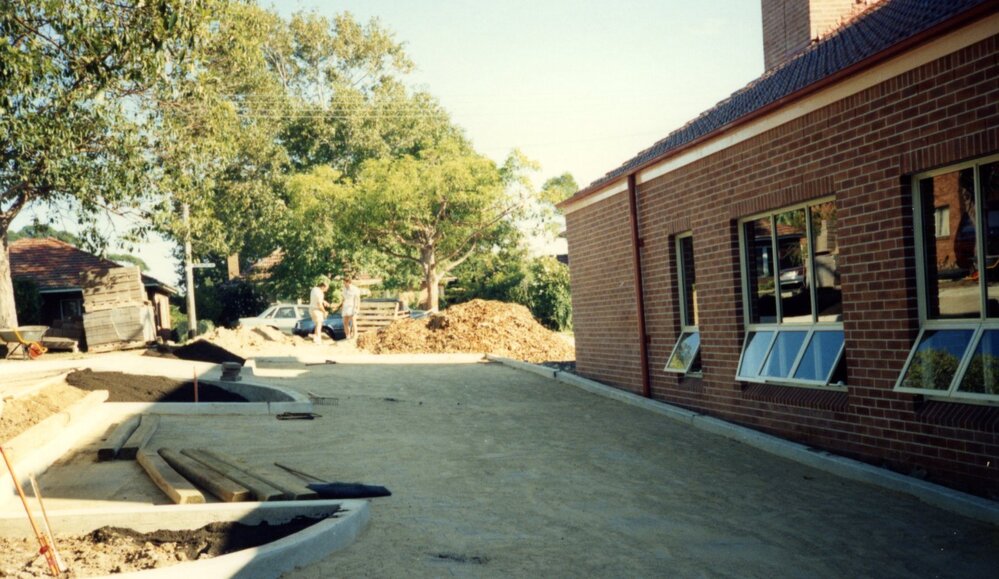 Construction of St Mark's Anglican Church complex, Pennant Hills