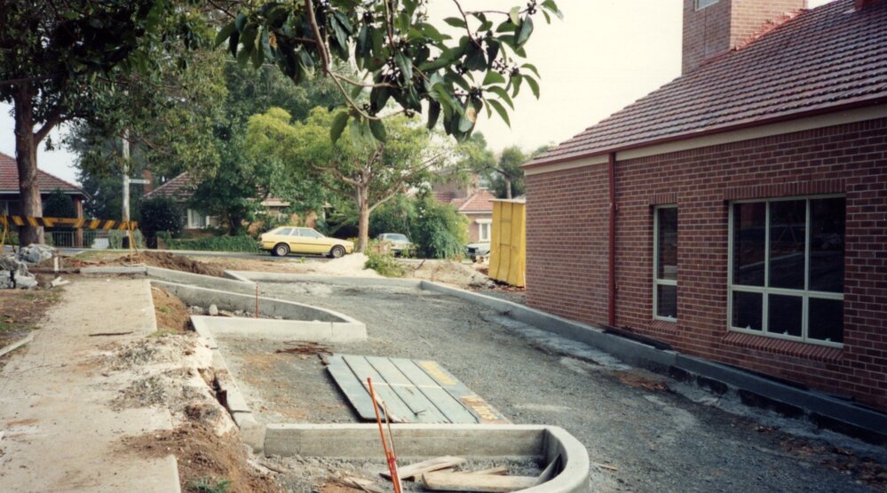 Construction of St Mark's Anglican Church complex, Pennant Hills