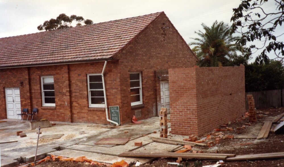 Construction of St Mark's Anglican Church complex, Pennant Hills
