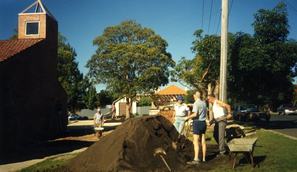Construction of St Mark's Anglican Church complex, Pennant Hills