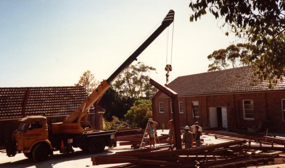 Construction of St Mark's Anglican Church complex, Pennant Hills