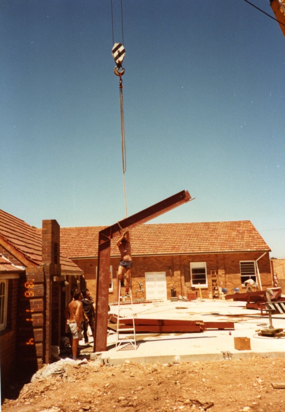 Construction of St Mark's Anglican Church complex, Pennant Hills