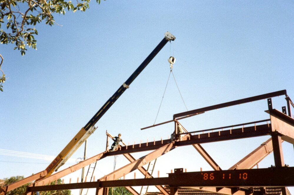 Construction of St Mark's Anglican Church complex, Pennant Hills
