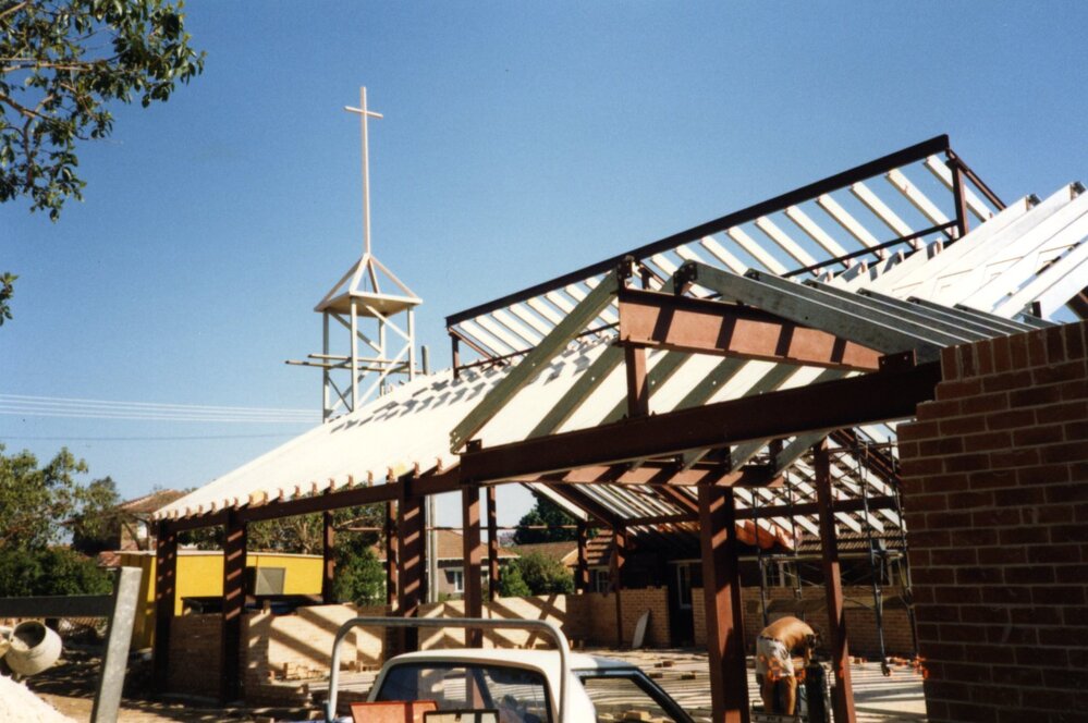Construction of St Mark's Anglican Church complex, Pennant Hills
