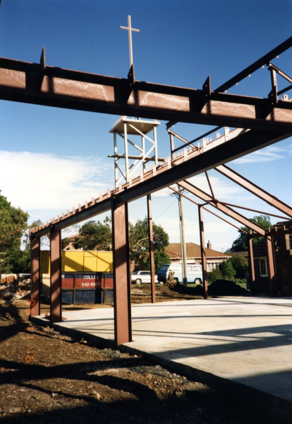 Construction of St Mark's Anglican Church complex, Pennant Hills
