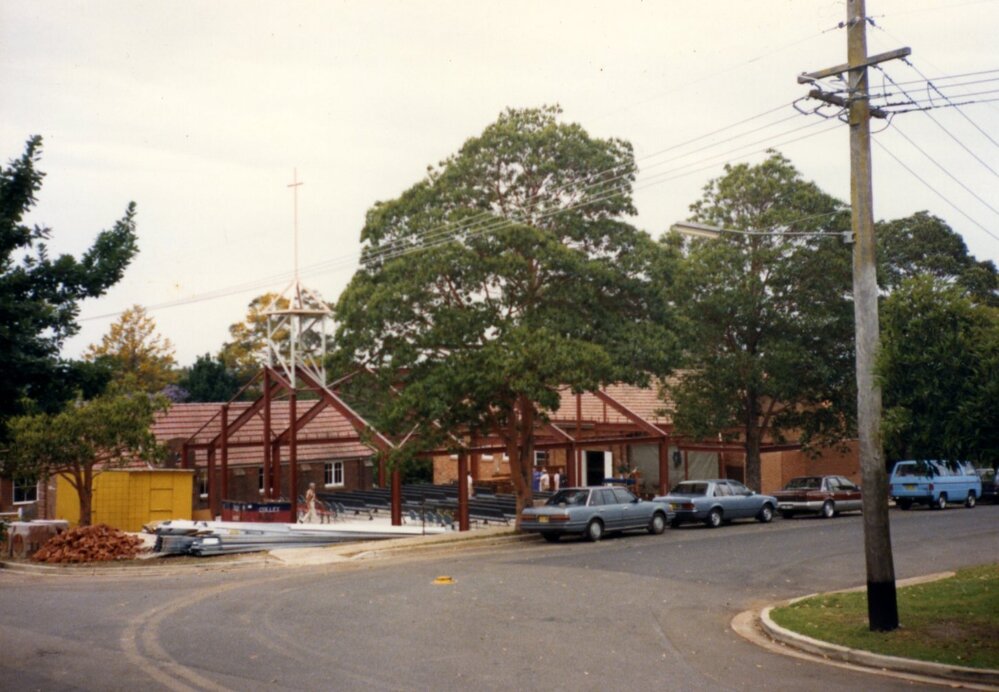 Construction of St Mark's Anglican Church complex, Pennant Hills