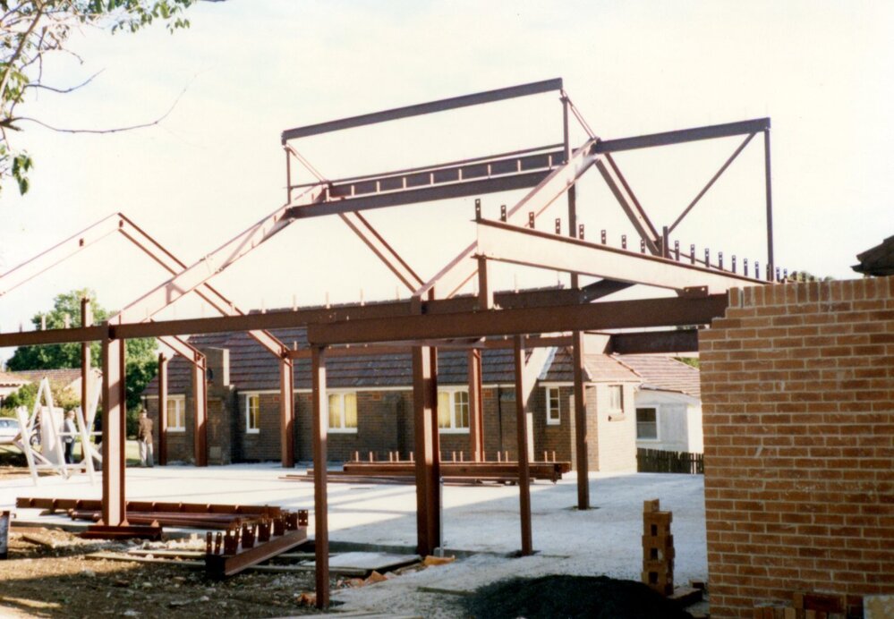 Construction of St Mark's Anglican Church complex, Pennant Hills