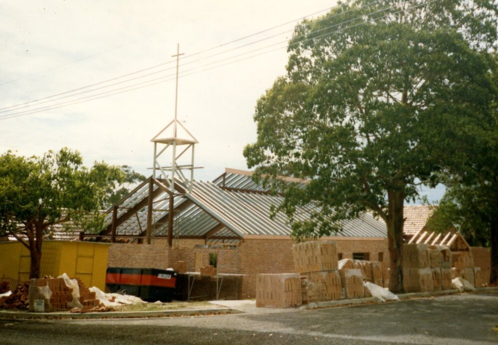 Construction of St Mark's Anglican Church complex, Pennant Hills