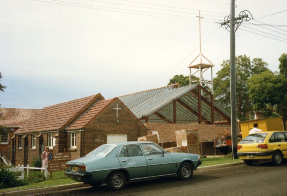 Construction of St Mark's Anglican Church complex, Pennant Hills