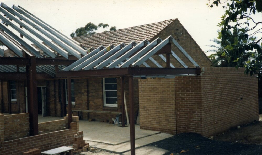 Construction of St Mark's Anglican Church complex, Pennant Hills