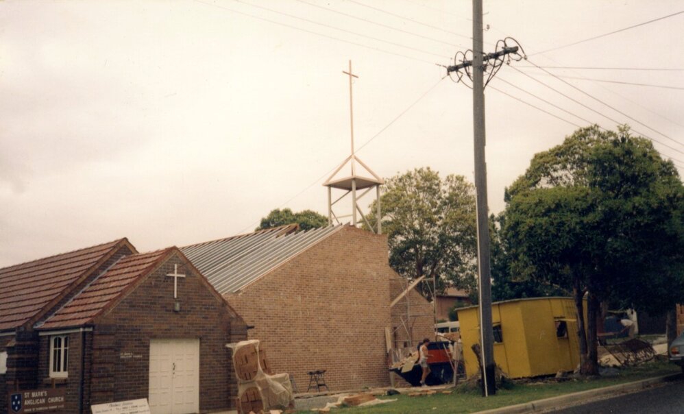 Construction of St Mark's Anglican Church complex, Pennant Hills