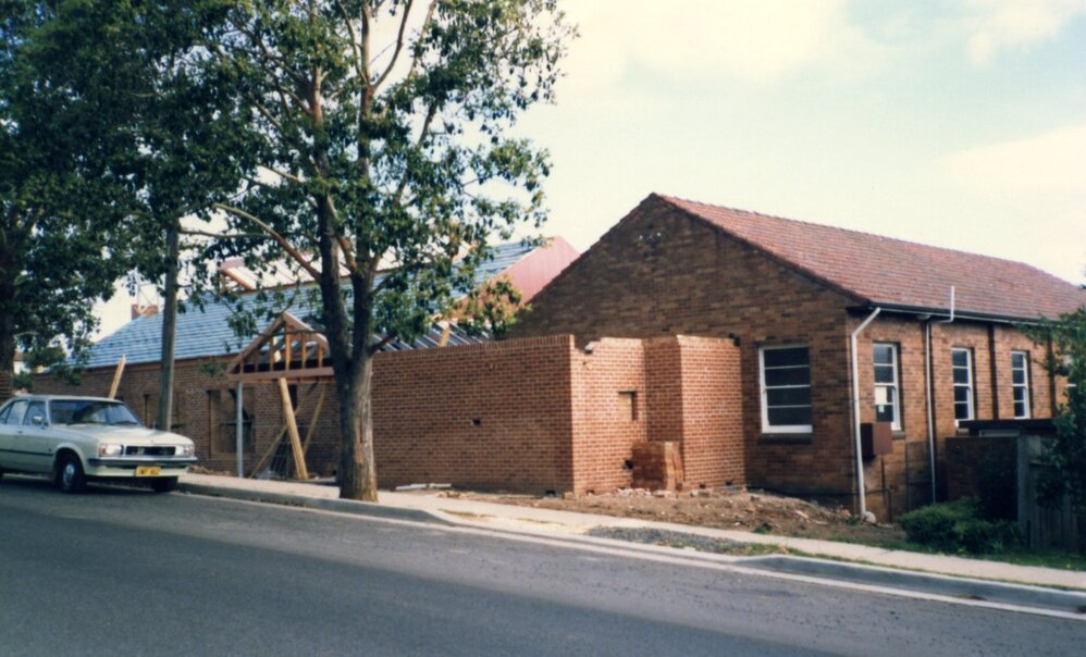 Construction of St Mark's Anglican Church complex, Pennant Hills