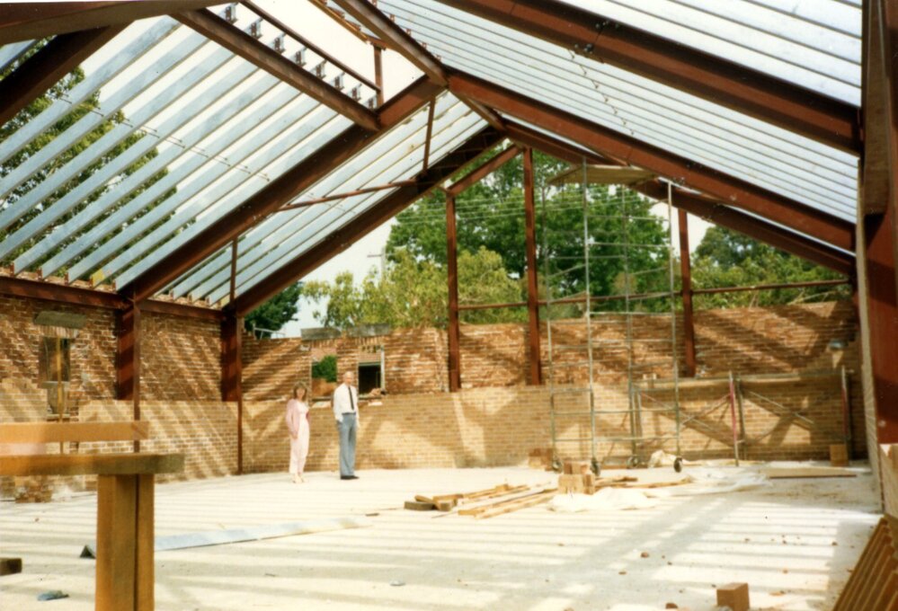 Construction of St Mark's Anglican Church complex, Pennant Hills