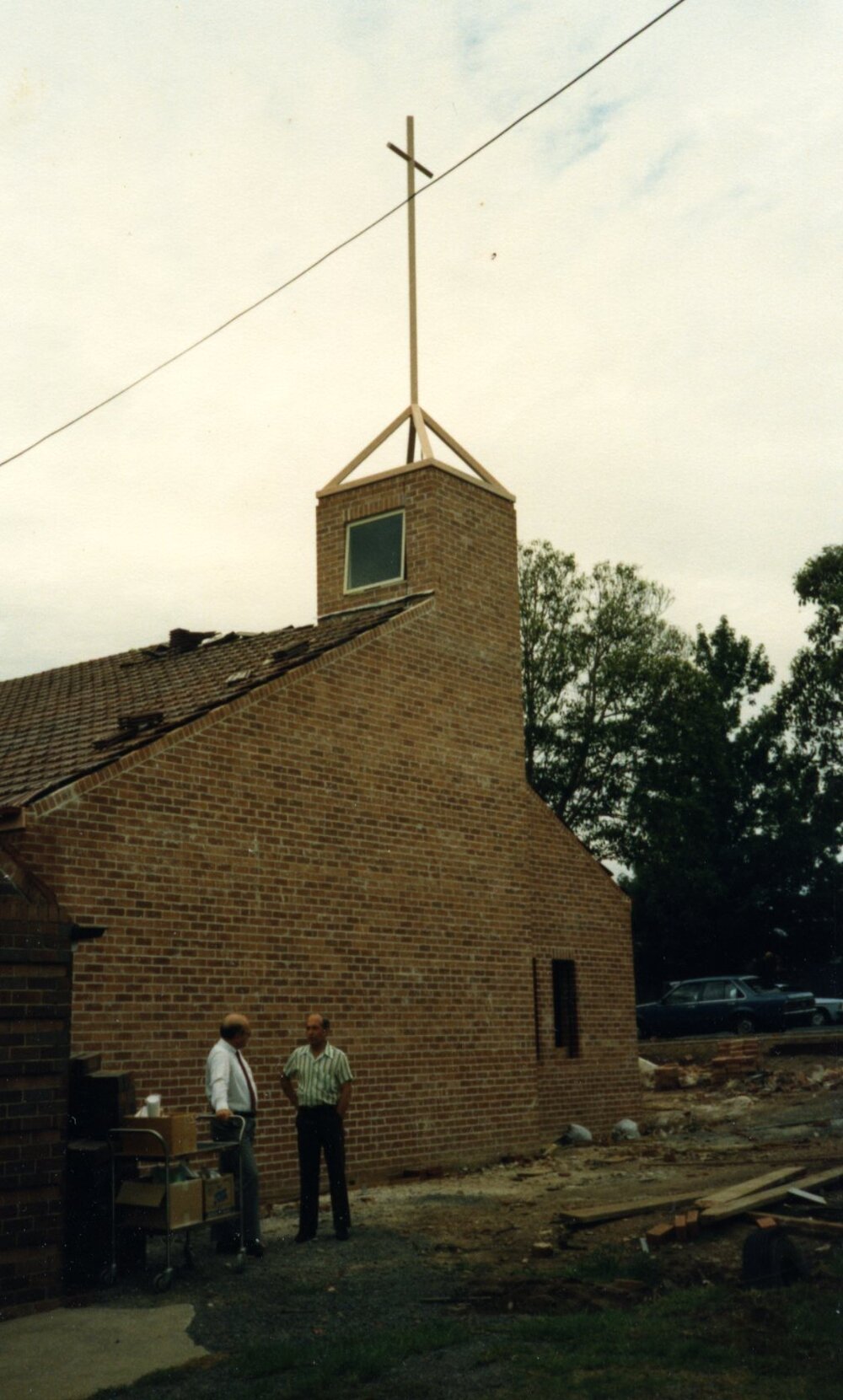 Construction of St Mark's Anglican Church complex, Pennant Hills