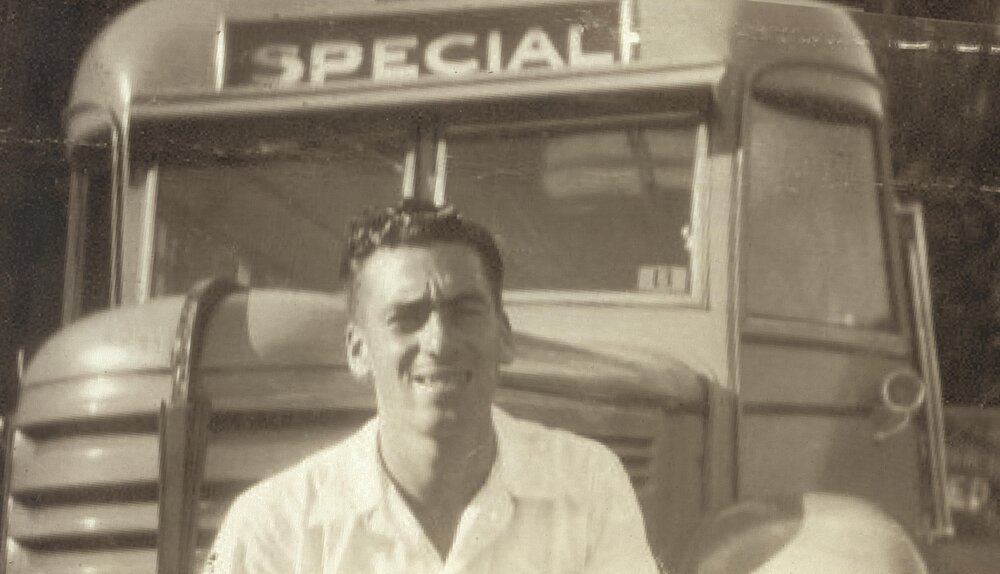 Merv Hughes bus driver from Glenorie