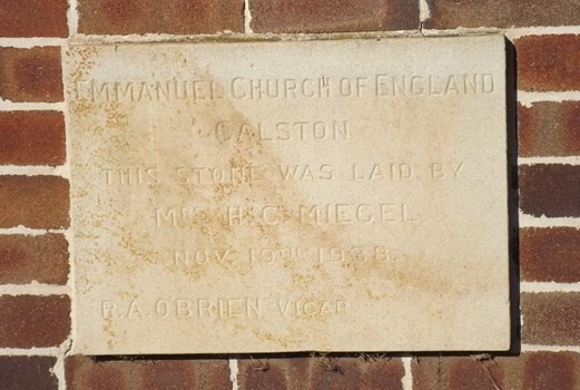Galston Library plaque 1938
