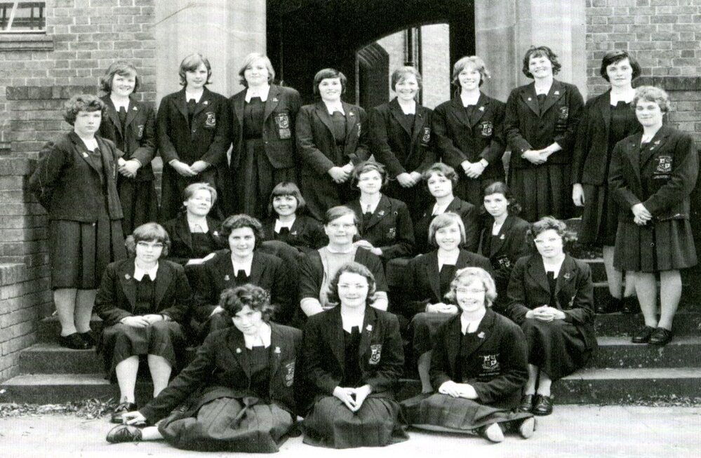 Betty Archdale with Abbotsleigh prefects 1961